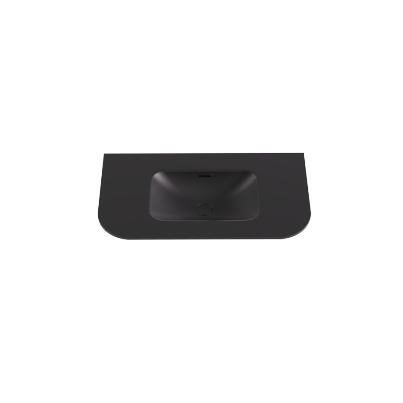 905X505X140 Matte Black Aruro Solid Surface Stone Basin
