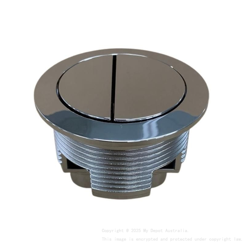 BTW Cistern Chrome Round Button