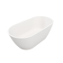 1700mm Freestanding Bathtub Gloss White Acrylic Oval Bathtub