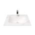 600L*460D*180Hmm White Marble Look Sintered Stone Top With Undermount Basin