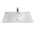 750L*460D*180Hmm White Marble Look Sintered Stone Top With Undermount Basin