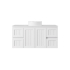 1190*455*560mm Matte White Archill Federation Wall Hung Ensuite PVC Cabinet 