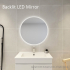 Certified Refurbished 700mm Round 3 Color Backlit Bathroom LED Mirror