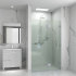 10mm Wall to Wall Frameless Shower Screens, 2 Panel, Pivot Door