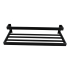 Black Double Towel Holder 600mm