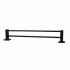 Black Double Towel Rail 800mm
