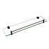 Black Glass Shelf Holder 500mm
