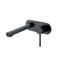 Round Matte Black Bathtub/Basin Wall Mixer With Spout
