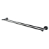 Round Black Double Towel Rack Rail 750mm