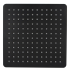 Square Black ABS Rainfall Shower Head 200mm