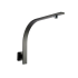 Square Gun Metal Grey Gooseneck Wall Shower Arm