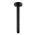 Round Black Ceiling Shower Arm 300mm
