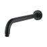 400mm Black Round Wall Straight Shower Arm