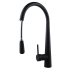 Round Black Pull Out Kitchen Sink Mixer Tap