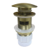 32/40mm Brushed Yellow Gold Mushroom Solid Brass Basin Pop Up Waste with Overflow