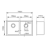 1.2mm Handmade Double Bowls Top/Undermount Kitchen/Laundry Sink 770*450*215mm