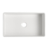 835mm Rectangle Gloss White Fireclay Farmhouse/Apron Single Sink with Bottom Grid & Basket Waste