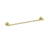 600mm Otus Slimline Single Towel Rail Brushed Gold