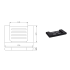 Cora Soap Holder Matt Black