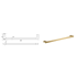 Flores Single Towel Rail 600 mm Brushed Gold