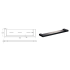 Ceram Cosmetic Shelf Matt Black