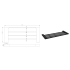 Eden Towel Shelf 600 mm Matt Black