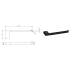 Eden Towel Bar Matt Black