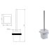 Eden Toilet Brush Holder Chrome