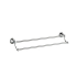 Clasico Double Towel Rail 800mm in Brushed Nickel