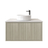 750mm Kiama Coastal Oak 1 Drawer Fluted Wall Hung Vanity Cabinet Only