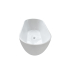 1500mm Oval Gloss White Acrylic Free Standing Bathtub No Overflow