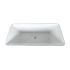 1700mm Rectangle Gloss White Acrylic Free Standing Bathtub No Overflow