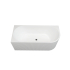 1500mm Kiama Grooved Gloss White Left Corner Fit Fluted Bathtub 