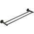 Otus Round Double Towel Rail 600mm Gunmetal