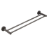 Otus Round Double Towel Rail 750mm Gunmetal