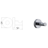 Otus Robe Hook Chrome