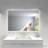 1200mm Curved Rim Rectangle 3 Color Backlit Bathroom LED Mirror(Touchless Sensor Switch)