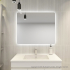 900mm Curved Rim Rectangle 3 Color Backlit Bathroom LED Mirror(Touchless Sensor Switch)