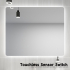 900mm Curved Rim Rectangle 3 Color Backlit Bathroom LED Mirror(Touchless Sensor Switch)