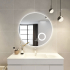 900mm Round Three Color Frameless Backlit Touchless Bathroom LED Mirror