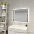 750mm Curved Rim Rectangle 3 Color Backlit Bathroom LED Mirror(Touchless Sensor Switch)