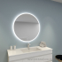 900mm Round 3 Color Frontlit Bathroom Bathroom LED Mirror(Touchless Sensor Switch)