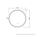 700mm Round 3 Color Frontlit Bathroom LED Mirror(Touchless Sensor Switch)