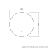 700mm Round 3 Color Backlit Bathroom LED Mirror(Touchless Sensor Switch)