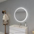 800mm Round 3 Color Frontlit Bathroom LED Mirror(Touchless Sensor Switch)
