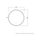 800mm Round 3 Color Frontlit Bathroom LED Mirror(Touchless Sensor Switch)