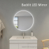 800mm Round 3 Color Backlit Bathroom LED Mirror(Touchless Sensor Switch)