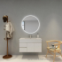 800mm Round 3 Color Backlit Bathroom LED Mirror(Touchless Sensor Switch)