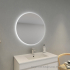 800mm Round 3 Color Backlit Bathroom LED Mirror(Touchless Sensor Switch)
