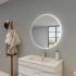 800mm Round 3 Color Backlit Bathroom LED Mirror(Touchless Sensor Switch)
